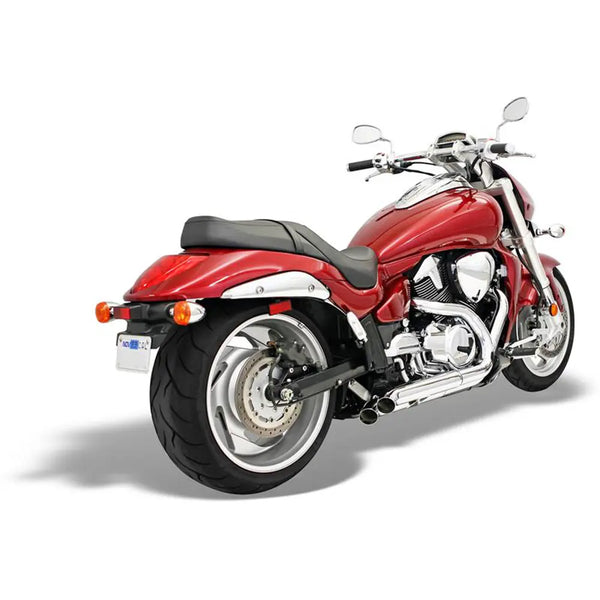 Bassani Pro Street Turn Out Chrome Exhaust System for Suzuki 06-09 M1800R / M109 Intruder  - Customhoj