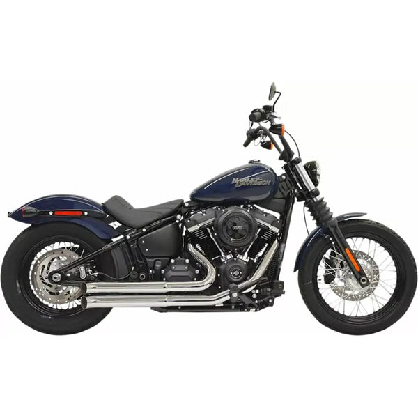 Bassani Pro Street Turn Out Exhaust System for Harley 18-24 Softail Slim / Fat Bob / Street Bob / Low Rider / Standard / Chrome  - Customhoj
