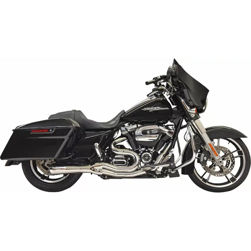 Bassani Road Rage II 2-into-1 Exhaust System for Harley 17-24 Touring (excl. CVO) / Chrome  - Customhoj