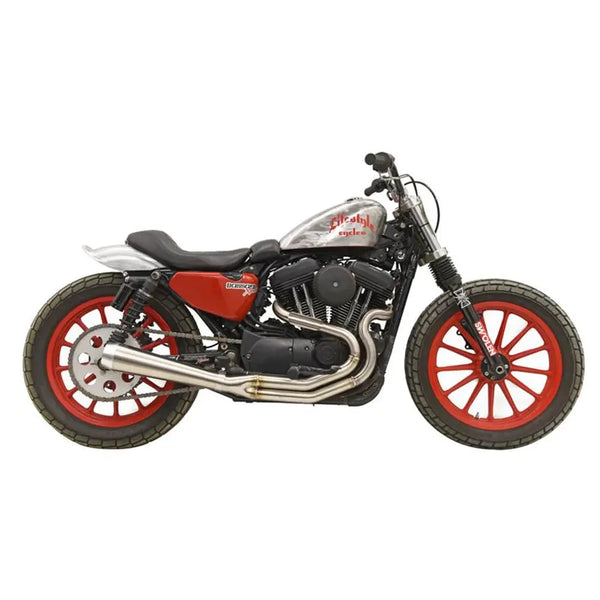 Bassani Road Rage III High Output Stainless 2-into-1 Exhaust System for Harley 04-22 XL Sportster with mid controls  - Customhoj