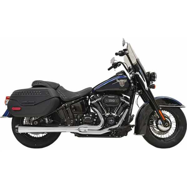 Bassani Road Rage Long Megaphone 2-into-1 Exhaust System for Harley 18-24 Softail FLDE Deluxe / Heritage Classic FLHC/S / Chrome  - Customhoj