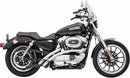 Bassani Sweeper Radial Exhaust System for Harley 86-03 XL Sportster / Chrome with chrome heat shields  - Customhoj