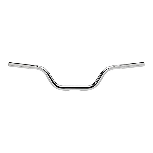 Biltwell 1-1/8" Tracker High O/S Motorcycle Handlebars Chrome / With dimples (for Harley controls)