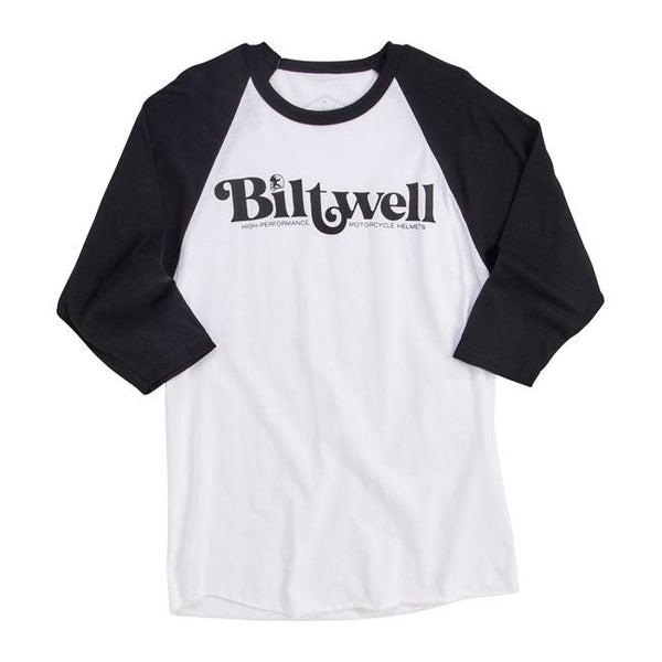 Biltwell High-Perf Raglan T-Shirt Black/White