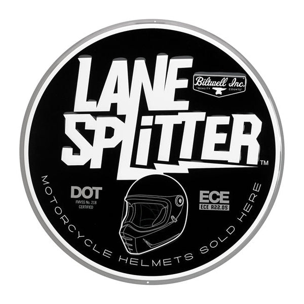 Biltwell Lane Splitter Shop Sign 20" Diameter - Customhoj