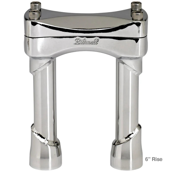 Biltwell Murdock Handlebar Risers Chrome / 6" (15.2cm)