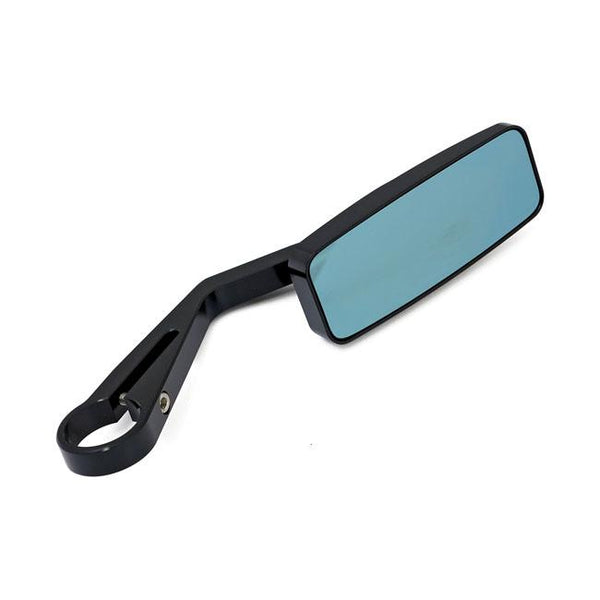 Black Action Clamp-On Motorcycle Mirror 1" & 7/8"