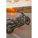 Black Duck Bombardier EC Euro Approved Slip-On Mufflers for Harley  - Customhoj