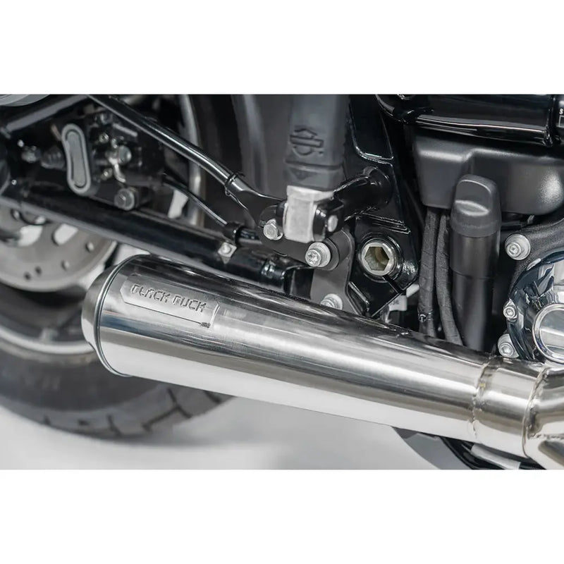 Black Duck Fighter EC Euro Approved 2-into-1 Exhaust for Harley  - Customhoj