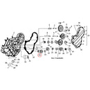Cam Drive / Cover Parts Diagram Exploded View for Harley Knuckle / Pan / Shovel 24) 48-E77 Big Twin. S&S steel breather valve, standard size. Must be used with 54-E77 style pinion and 70-E77 type camshafts.