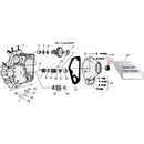 Cam Drive / Cover Parts Diagram Exploded View for Harley Shovelhead & Evolution Big Twin 15) 70-99 Big Twin. James steel single lip camshaft seal. Replaces OEM: 83162-51