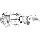 Cam Drive / Cover Parts Diagram Exploded View for Harley Shovelhead & Evolution Big Twin 17) 73-99 Big Twin. 24T driven gear, oil pump. Replaces OEM: 26345-73