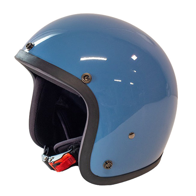 Cavalero Slimline Solid Low Profile Open Jet Helmet Sky Blue / S (53-54cm)