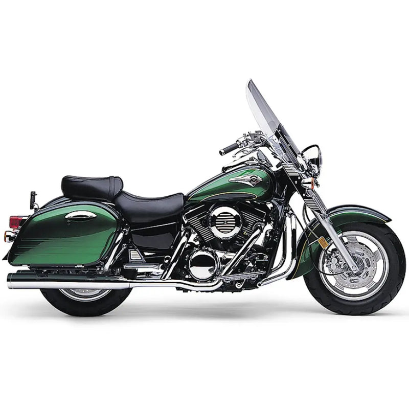 Cobra True Duals Chrome Exhaust for Kawasaki 98-03 VN1500 Classic Tourer / Nomad / Straight cut  - Customhoj