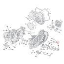 Crankcase Parts Diagram Exploded View for 91-03 Harley Sportster 34) 91-03 XL. Crankcase bolt kit, allen head