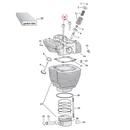 Cylinder Parts Diagram Exploded View for Harley Twin Cam 10) 99-17 TCA/B. Gardner-Westcott head bolt kit.