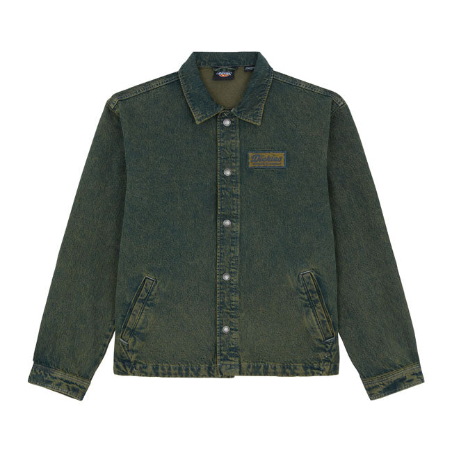 Dickies Lewistown Denim Jacket Green / S  - Customhoj