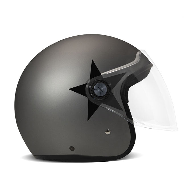 DMD P1 Open Motorcycle Helmet Star Grey / XS (54cm)  - Customhoj