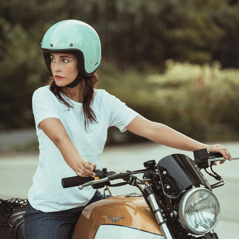 DMD Retro Classic Open Motorcycle Helmet  - Customhoj