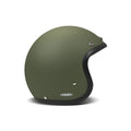 DMD Retro Classic Open Motorcycle Helmet Matte Green / XS (54cm)  - Customhoj