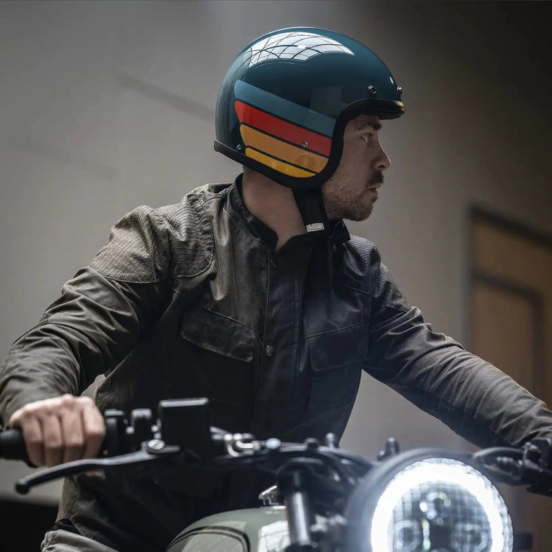 DMD Retro Custom Open Motorcycle Helmet  - Customhoj