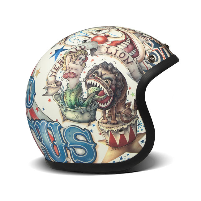 DMD Retro Custom Open Motorcycle Helmet Circus / XS (54cm)