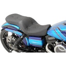 Drag Specialties Low Profile Touring Seat for Harley 06-17 Dyna / Pillow Top Black  - Customhoj