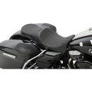 Drag Specialties Low Profile Touring Seat for Harley 08-25 Touring (excl. 23-25 CVO; 24-25 Road Glide / Street Glide) / Diamond Black  - Customhoj