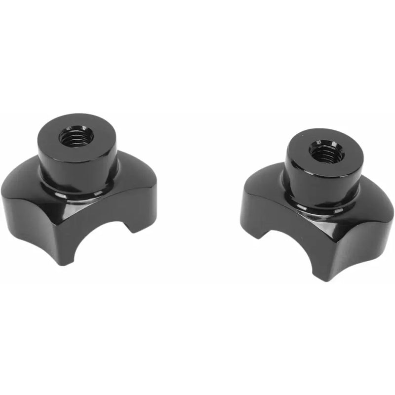 Drag Specialties OEM Style Aluminium Handlebar Risers without Top Clamp Black / 1.75" (4.4cm)