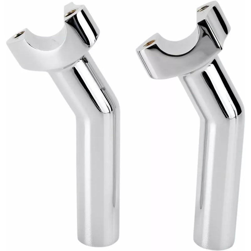 Drag Specialties OEM Style Aluminium Pullback Handlebar Risers without Top Clamp Chrome / 5.5" (14cm)