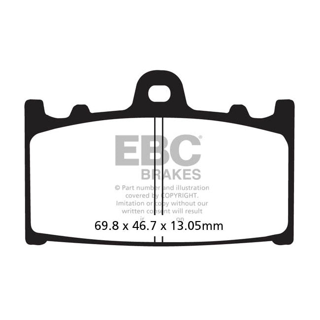 EBC Brake Pads Suzuki VL 1500 C 1500 Intruder 05-09 EBC V-Pad Semi Sintered Rear Brake Pads for Suzuki Customhoj