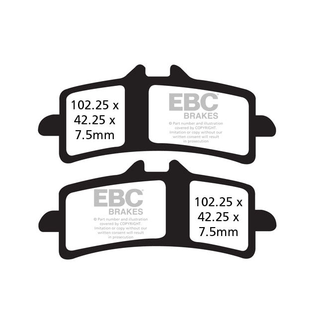 EBC Double-H Sintered Front Brake Pads for Aprilia RSV4 1100 Factory 19-21