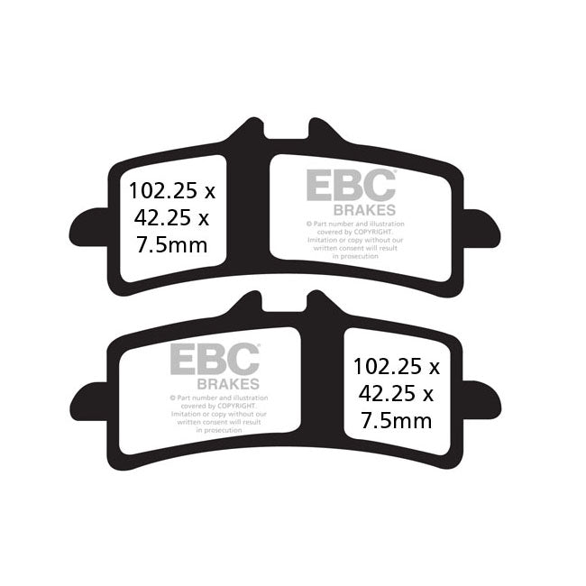 EBC Double-H Sintered Front Brake Pads for Triumph Daytona 675 R 11-17