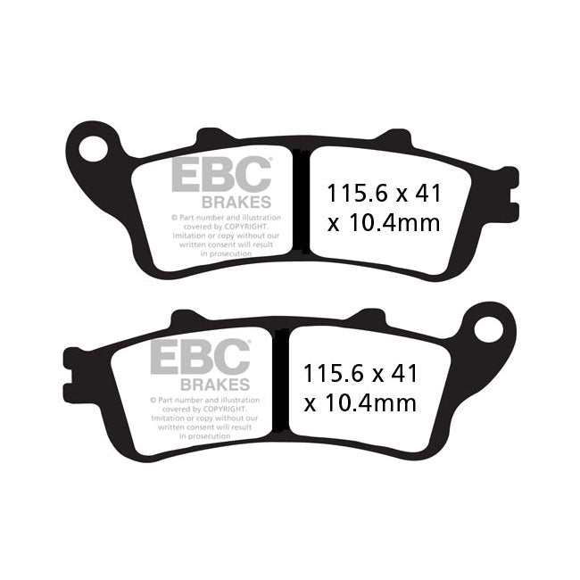 EBC Double-H Sintered Rear Brake Pads for Honda F6B Goldwing GLF6BA 13-17