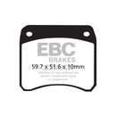 EBC Organic Rear Brake Pads for Triumph T140 Bonneville E / V / D / ES 75-83