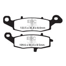 EBC V-Pad Semi Sintered Front Brake Pads for Suzuki VX 800 T 1996