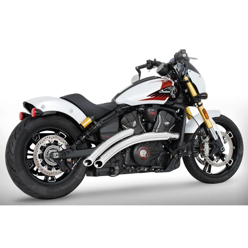 Freedom Performance Radical Radius Exhaust for Indian 2025 Scout / Chrome / Slash Cut Chrome  - Customhoj
