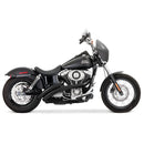 Freedom Performance Radical Radius Straight Star Exhaust for Harley 06-17 Dyna (excl. FLD) / Black / Black  - Customhoj