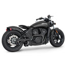 Freedom Performance Shorty American Outlaw 2-into-1 Exhaust for Indian 15-24 Scout / Black / Sculpted Black  - Customhoj