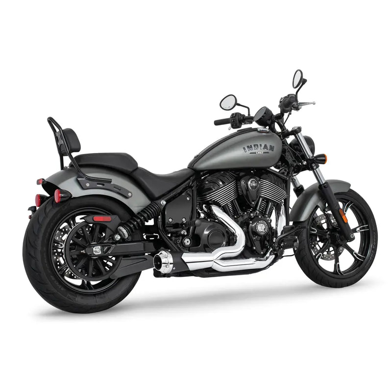 Freedom Performance Shorty American Outlaw 2-into-1 Exhaust for Indian 22-25 Chief / Chrome/Black / Chrome  - Customhoj