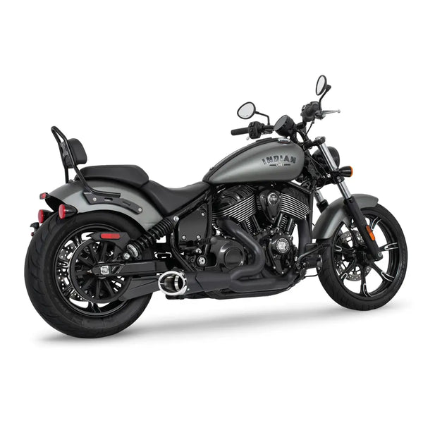 Freedom Performance Shorty Combat 2-into-1 Exhaust for Indian 22-25 Chief / Black / Chrome  - Customhoj