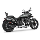 Freedom Performance Shorty Combat Fluted 2-into-1 Exhaust for Indian 22-25 Chief / Chrome/Black / Chrome  - Customhoj