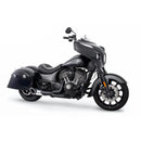 Freedom Performance Shorty Turn Out Slash Cut 2-into-1 Exhaust for Indian 14-21 Chief / Black/Chrome / Sculpted Black  - Customhoj