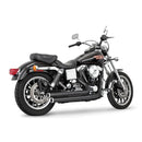 Freedom Performance Staggered Duals Exhaust for Harley 06-17 Dyna (excl. FLD) / Black/Chrome  - Customhoj
