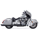 Freedom Performance Union 2-into-1 Exhaust for Indian 14-25 Roadmaster / Springfield / Black / Slash Cut Black  - Customhoj