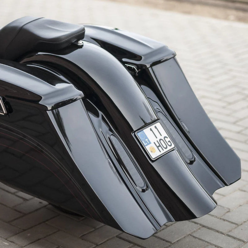 Killer Custom 7" / 5" Rozciągnięte korpusy sakw Swoop do motocykli Harley