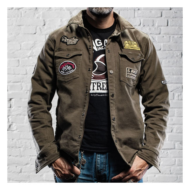Holy Freedom Protective Jacket Holy Freedom Lieutenant Motorcycle Jacket Customhoj