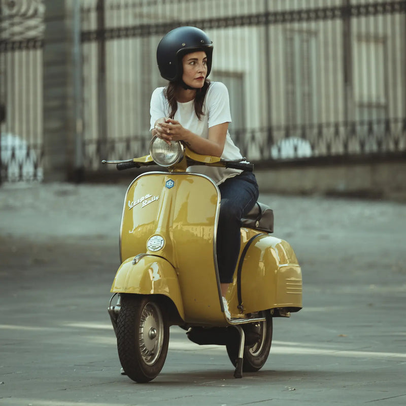 DMD Otwarty kask motocyklowy Retro Metallic