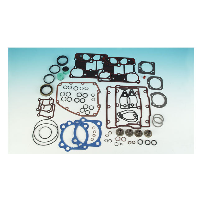 James Motor Gasket Kit for Harley Twin Cam 05-17 05-17 Twin Cam 88/96" (3-3/4") / Blue PTFE kit (0.045” head gaskets)