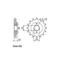 JT Sprockets Front Sprocket Ducati 600 Monster 95-98 JT Front Sprocket for Ducati Customhoj